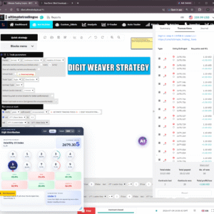 Digit Weaver — Deriv DBot Strategy For Volatility 25 Over / Under